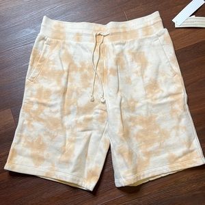 Goodthreads womens shorts light brown tye dye pattern, small, new with tags